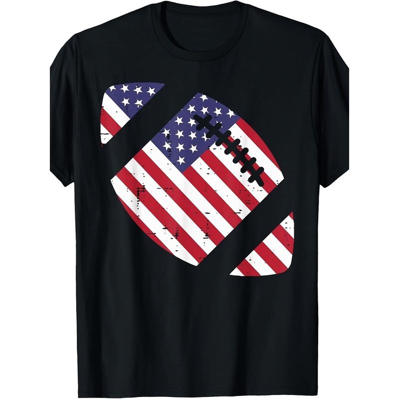 American Football American Flag Retro Patriotic T-shirt 220g made in usa Hoodie, Sweatshirt | DripVista.com