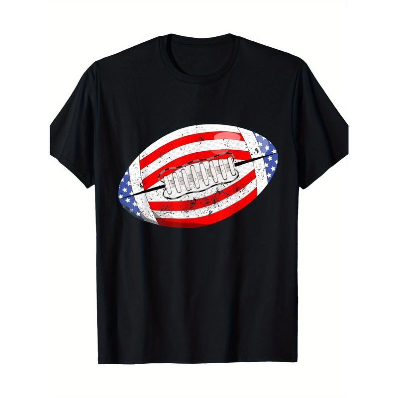 American Football American Flag T-Shirt, Men's T-Shirt made in usa Hoodie, Sweatshirt | DripVista.com
