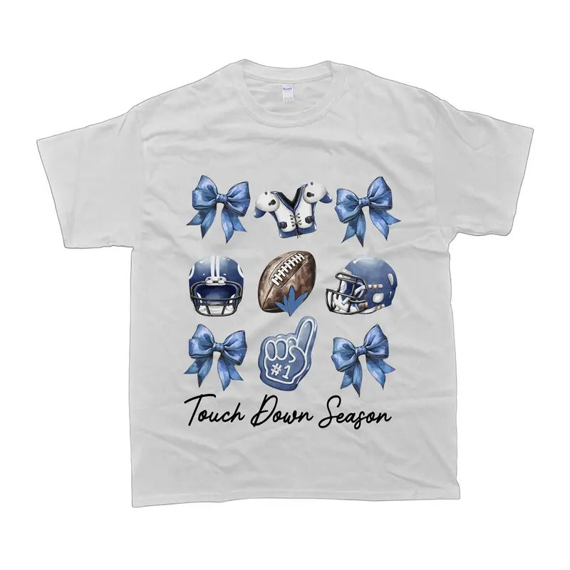 American Football Coquette Bow T-shirt Dallas Tshirt Unisex Hoodie, Sweatshirt | DripVista.com