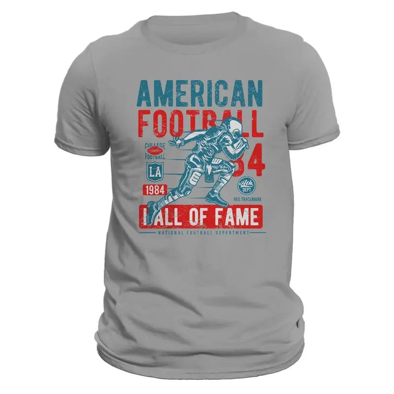 American Football Hall of Fame 1984 Men's T-Shirt Casual Crewneck