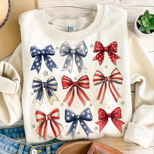 American Girly Bow 4Th Of July Shirt, Coquette 4Th Of July Shirt, American Girl Shirt, 4Th Of July Shirt, Memorial Day Shirt, Usa Shirt, America Shirt