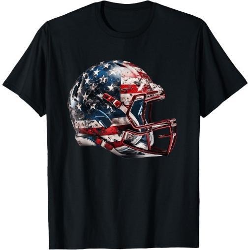 American football helmet Us Flag T-Shirt Made in USA Hoodie, Sweatshirt | DripVista.com