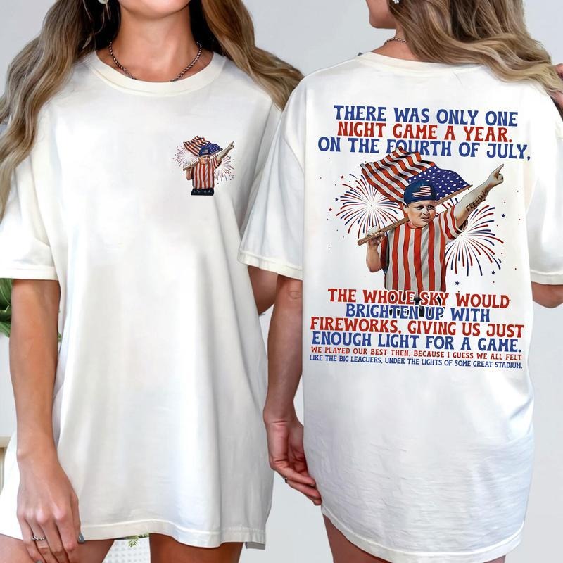 Americana - inspired Lightsaber brand - Shirt: Commemorate Independence Day with WB shield Fireworks