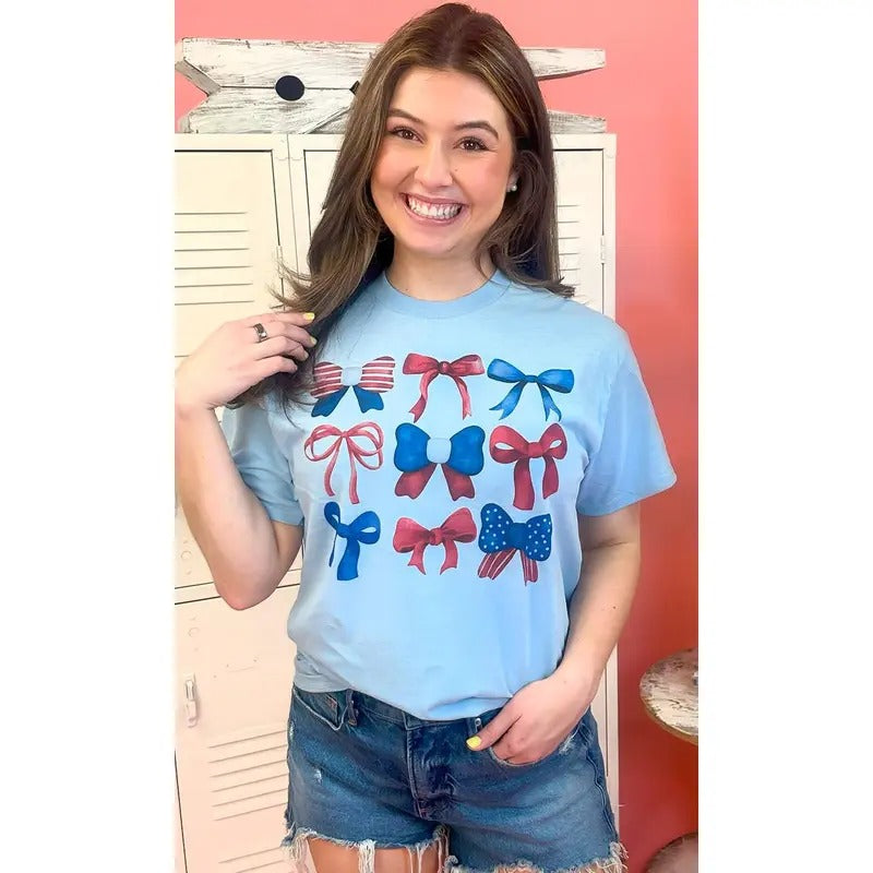 Americana Bows Graphic Shirt Hoodie, Sweatshirt | DripVista.com