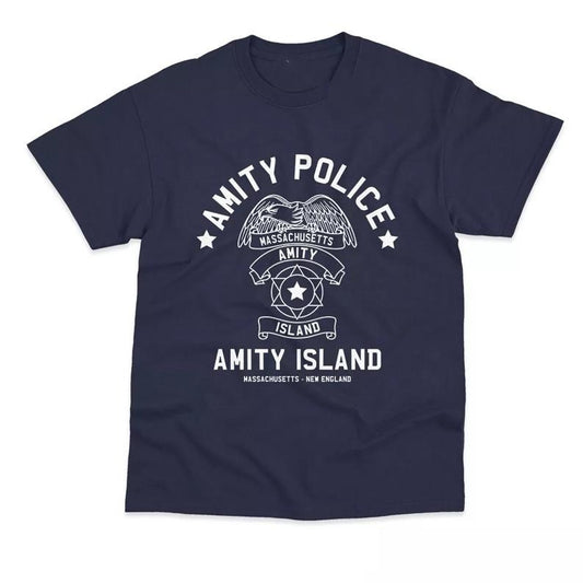 Amityy Island Police Inspired by Jaws Movie Printed T-Shirt, unisex shirt, gift for movie fan, gift for him for her