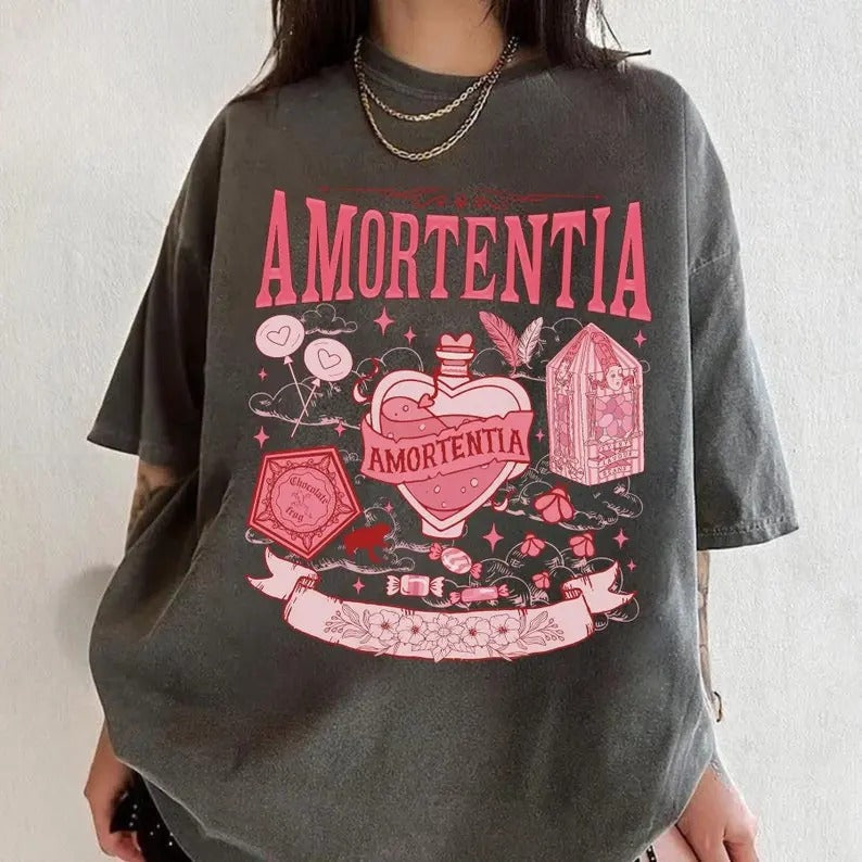 Amortentia Love Potion Shirt, Wizard Shirt, Universal Fan Shirt, Valentine Shirt, HP Fan Shirt, Magic Wand, Potions Classroom,Valentine Gift