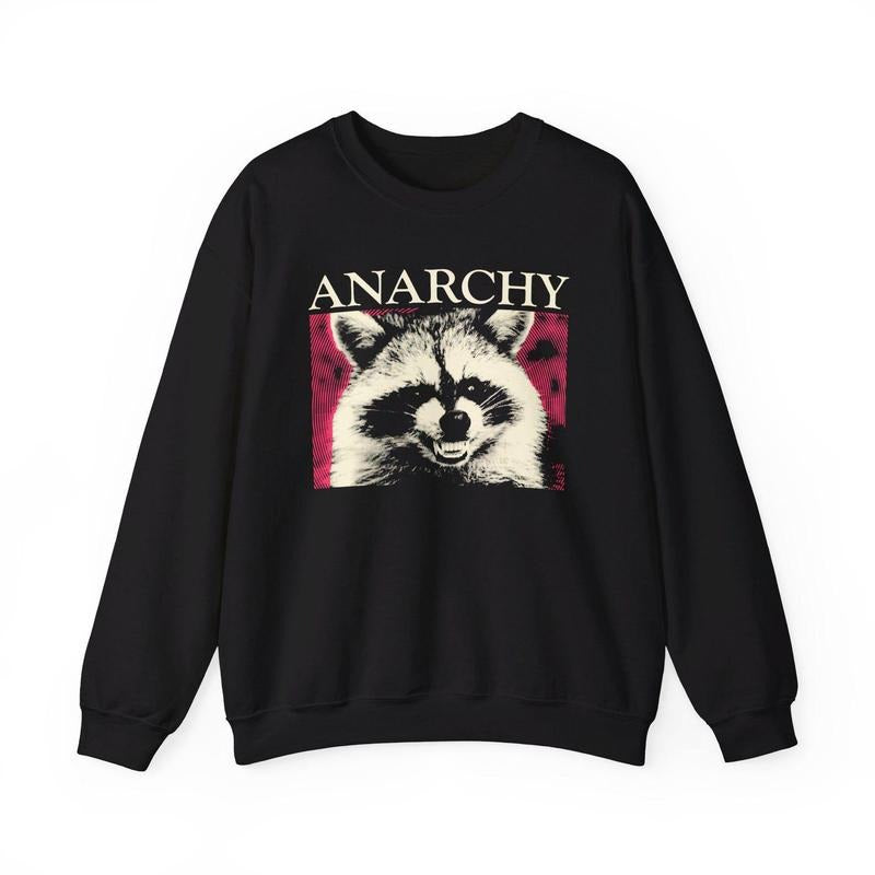 Anarchy Raccoon Crewneck Sweatshirt