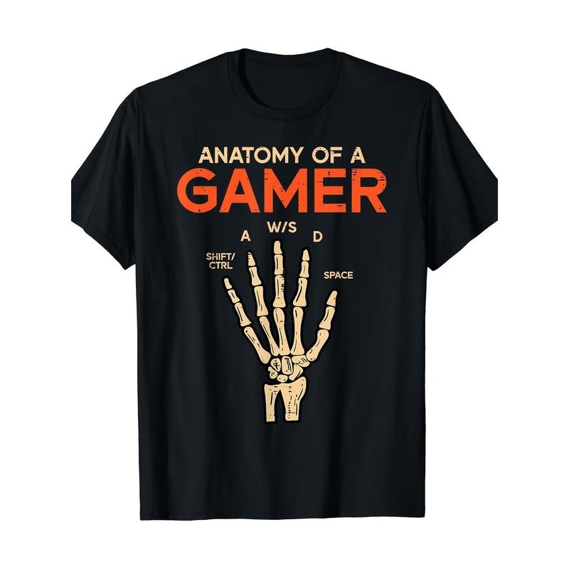 Anatomize Gamer Fun men's T-shirt made in usa Hoodie, Sweatshirt | DripVista.com