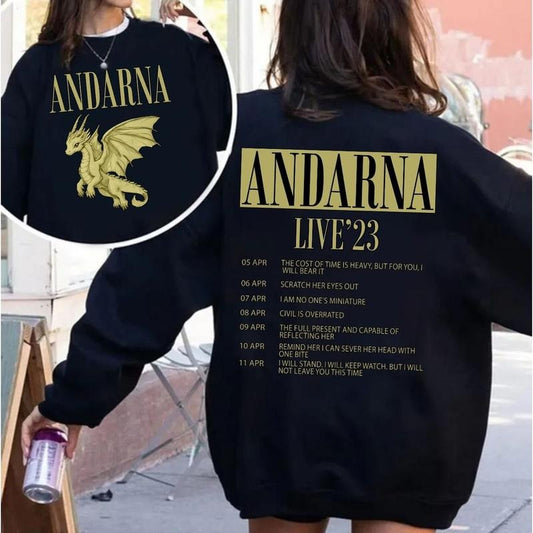 Andarna Fouth Wing Iron Flame Sweatshirt Fourth Wing Merch Basgiath War College Bookstagram Romantasy Gifts Booktok Merch Xaden Riorson Pullover Tee