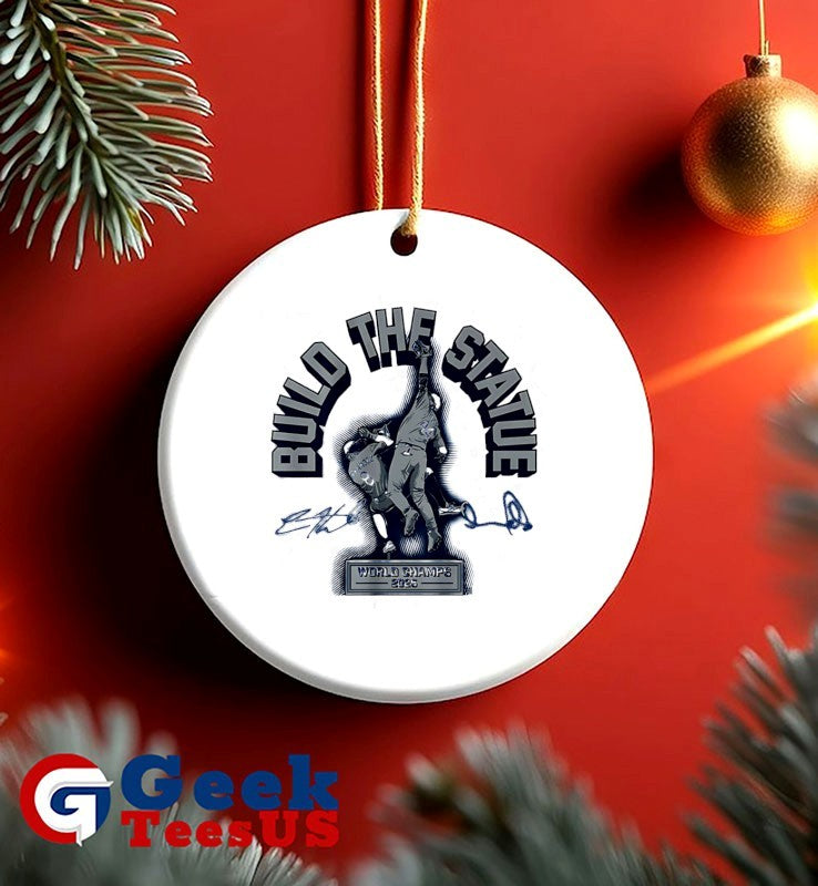 Andy Pages and Kiké Hernandez Build The Statue Los Angeles Dodgers baseball 2025 World Champs signature shirt
