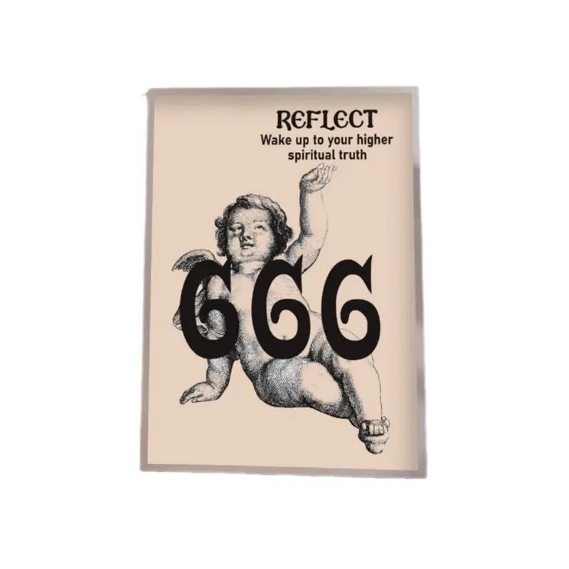 Angel Numbers Print, 666 Reflect Poster, Preppy Room Decor, Dorm Room Decor, Gifts For Teens Art Prints, Poster Prints No...