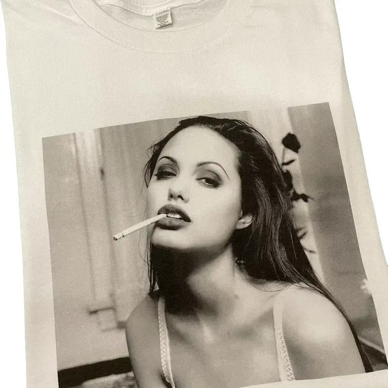 Angelina Jolie Tomb Raider Winona Ryder  Cotton Menswear T-Shirt Hoodie, Sweatshirt | DripVista.com