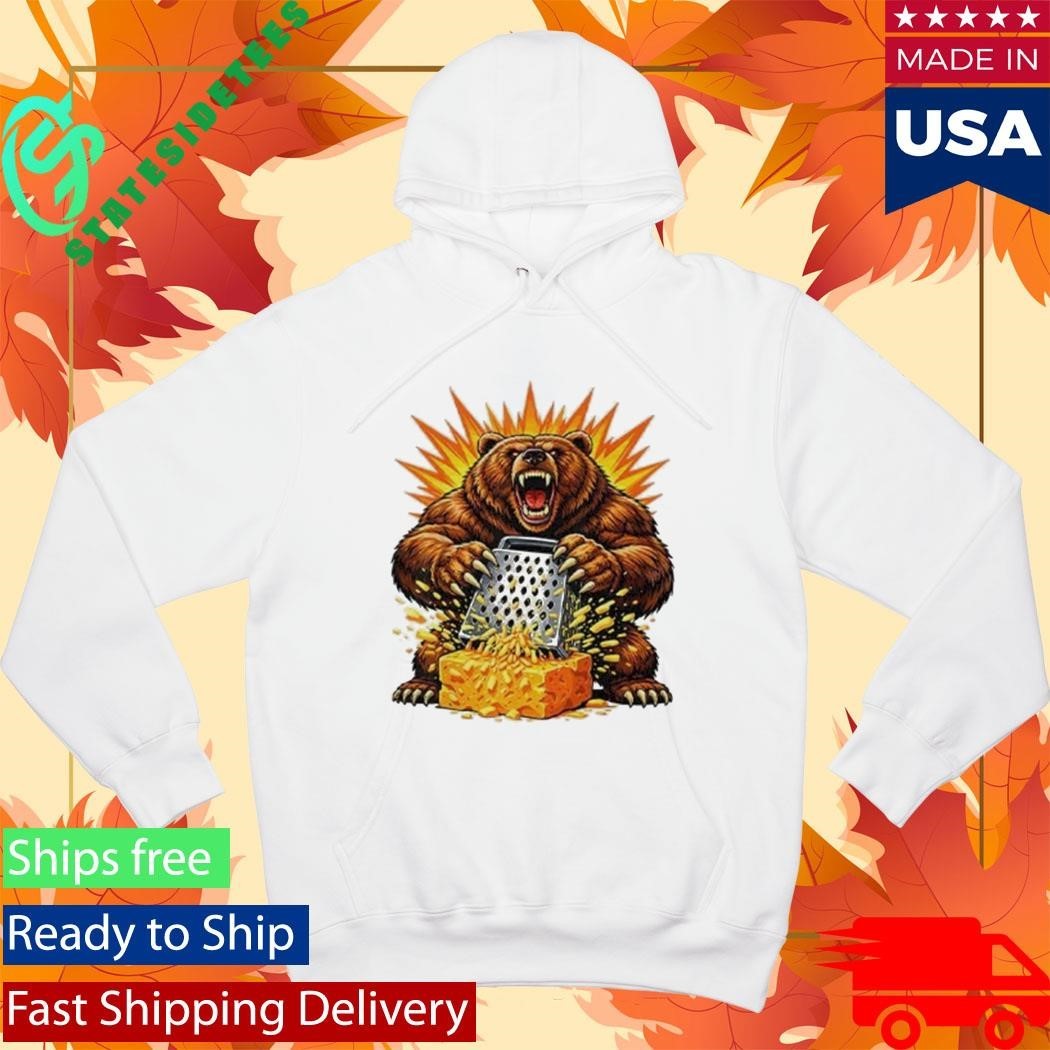 Angry Bear Grating Cheese Grater Hater Shirt