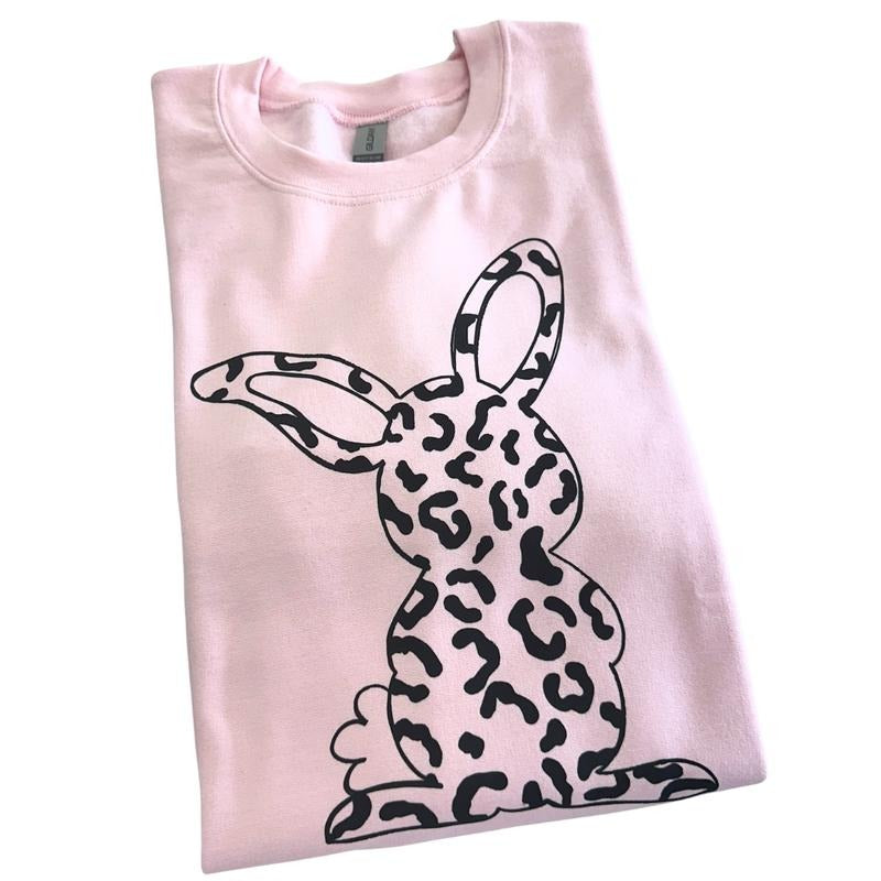 Animal Print Bunny Sweatshirt