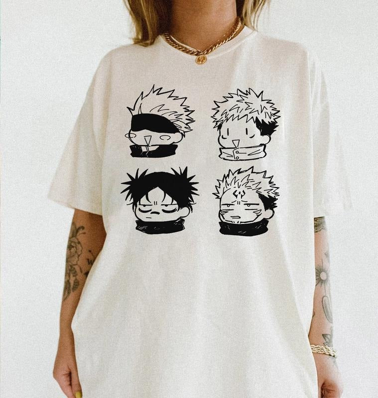 Anime Cursed Spirits Vintage Tee Anime Shirt Gojo Shirt Anime Fan Gifts Shirt Hoodie, Sweatshirt | DripVista.com