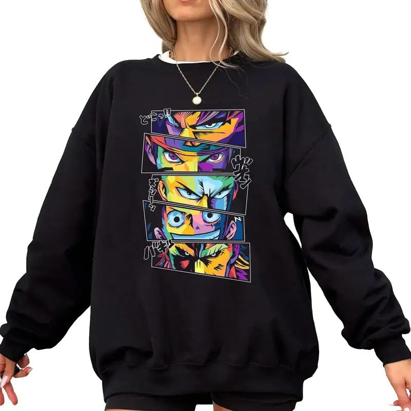 Anime Shirt, Anime Merch, Anime Eyes Shirt, Anime Shirt For Man Women, Anime Sweatwear, Gift for fans, Gift Anime Fan. Cotton Womenswear Sweatshirt, Hoodie, Comfort Colors