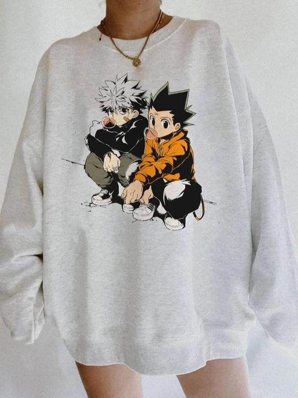 Anime Shirt, Manga Anime Hunter Shirt, Japanese Streetwear, Gift for Friend, Anime Hoodie T Shirt Sweatshirt | DripVista.com