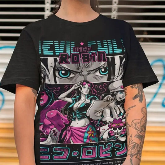 Anime Vintage Robin Special Unisex T-shirt_ Anime Manga Shirt Graphic Anime Tee_ Manga Shirt_ Japanese Anime_ Anime Shirt_