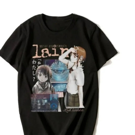 Anime, Serial Experiments Lain T Shirt, Unisex Shirt Funny Shirt Unisex Full Size