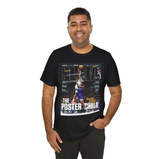 Anthony Edwards Slam Dunk Shirt, Retro Basketball Shirt, Vintage 90s Basketball, Basketball Lovers Shirt Gift, Funny Shirt, Unisex T-Shirt, Gifts For Famale Male, Short Sleeve Tee Shirt, Gifts For Birthday Mothers Day Christmas Anniversary