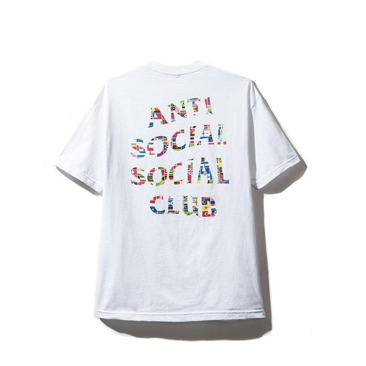 Anti Social Social Club Flag White Tee (ASST300) Men's Size S-XL