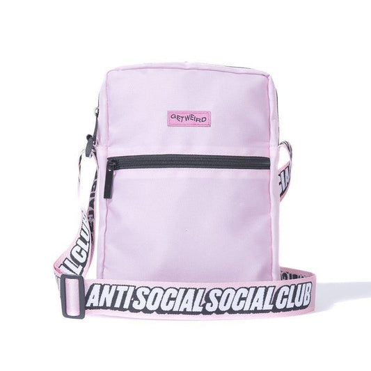 Anti Social Social Club Get Weird Side Bag Pink (ASSP119) One Size