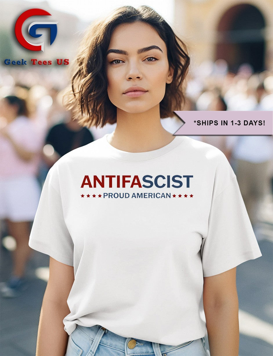 Antifa Antifascist Proud American shirt