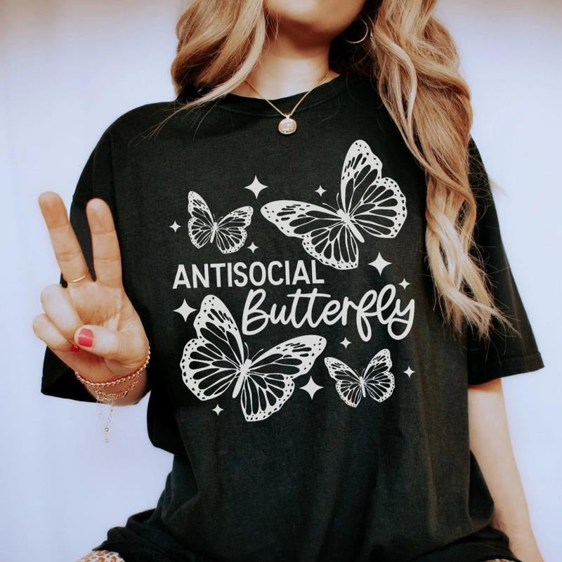 Antisocial Butterfly DTF Transfers - THIS IS NOT A SHIRT