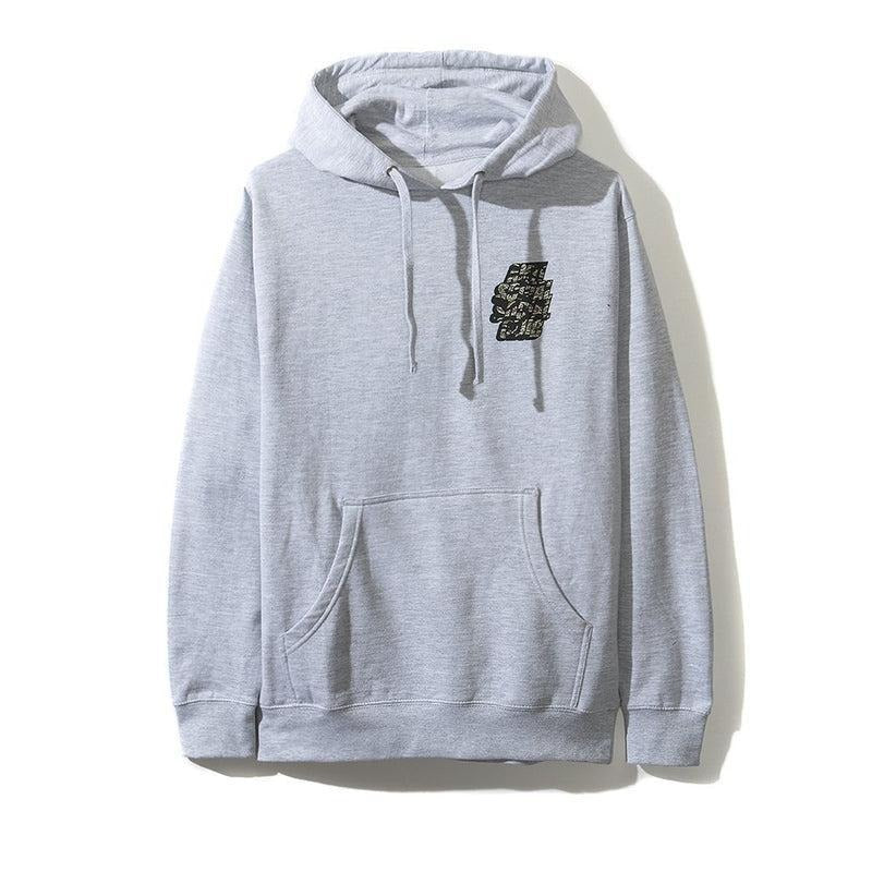 Antisocial Social Club Blocked Tiger Camo Grey hoodie