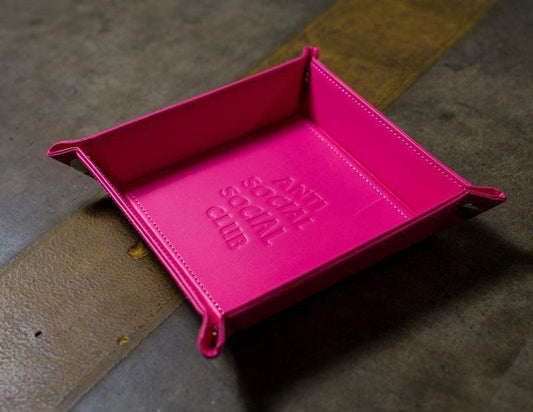 Antisocial Social Club Leather Tray Pink (ASSP002) One Size