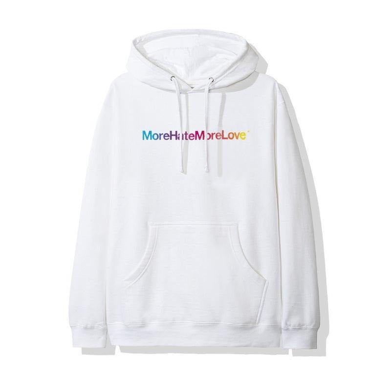 Antisocial Social Club MORE LOVE MORE HATE WHITE HOODIE
