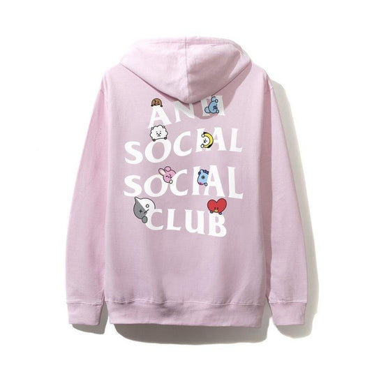 Antisocial Social Club X BT21 Collab - Peekaboo Pink Hoodie