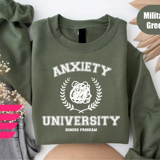 Anxiety University Honors Program Shirt, Anxiety University Shirt, Anxiety Shirt, Depression Shirt, Mental Healht Shirt, Therapist Shirt