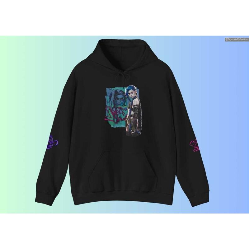 Arcane Jinx Hoodie, Sweater, T-Shirt, Powder LOL #League.of.Legends Hoodie , Global Trending Outfits Sweatshirt