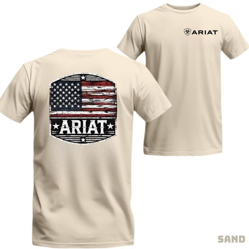 Ariat T-Shirt - Trendy, dynamic design with a standout logo, breathable fabric, perfect for outdoor activities, Unisex.