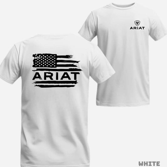 Ariat T-Shirt - with minimalist and classic logo design, perfect for daily wear Crewneck Streetwear Tshirt Top