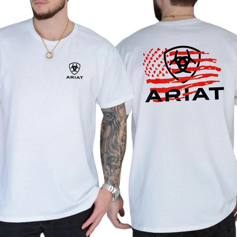 Ariat T-Shirt  American Flag Graphic Design for Patriotic Style