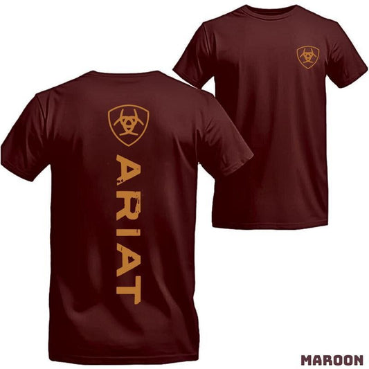 Ariat T-shirt, Hoodie, Modern Style, Perfect For Western Style Enthusiasts Or Casual Wear Top, Suitable For Men And Women