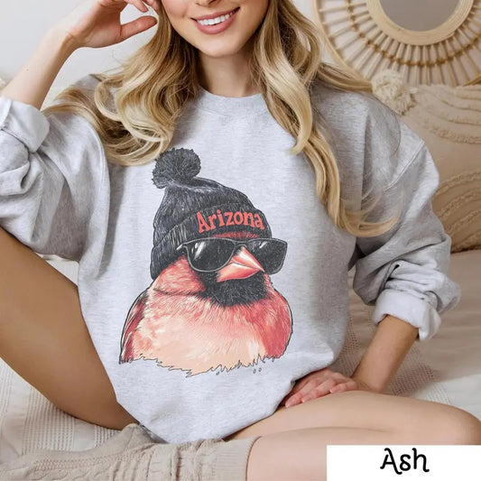 Arizona Football Crewneck Sweatshirt, Vintage Sports Fan Apparel, Trendy Game Day Gift, Unisex Arizona Sweatshirt, Arizona Football Fan