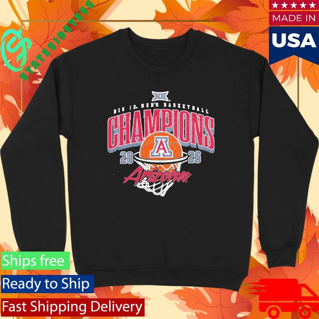 Arizona Mens Big 12 Tournament Champs 2026 Shirt