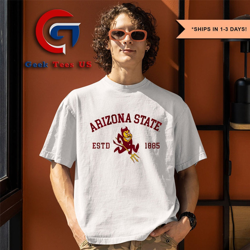 Arizona State Sun Devils Basketball Established 1885 mascot shirt