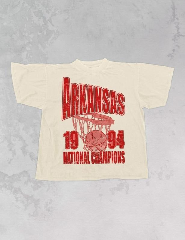 Arkansas Basketball 1994 National Champions T-shirt, Arkansas Basketball Fan Shirt, Retro Sports Shirt, College Basketball Champion Apparel, NCAA Basketball T-shirt, 90s Arkansas Basketball Tee