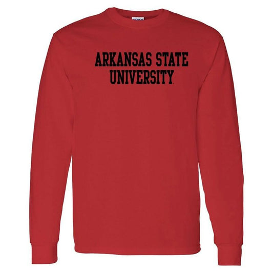 Arkansas State Red Wolves Basic Block Unisex T-shirt Sweatshirt Hoodie 7