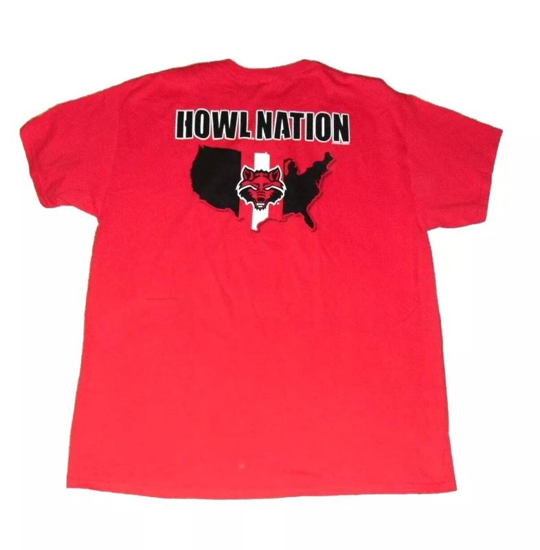 Arkansas State Red Wolves Howl Nation NcaaUnisex T-shirt Sweatshirt Hoodie 15