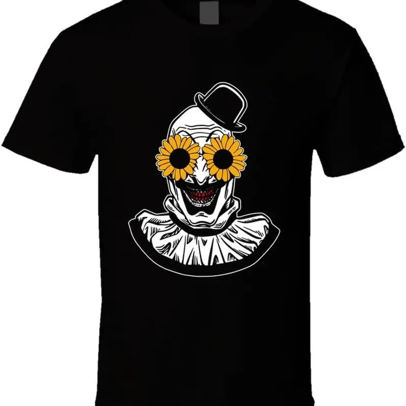 Art The Clown Sunflower Eyes Terrifier T Shirt