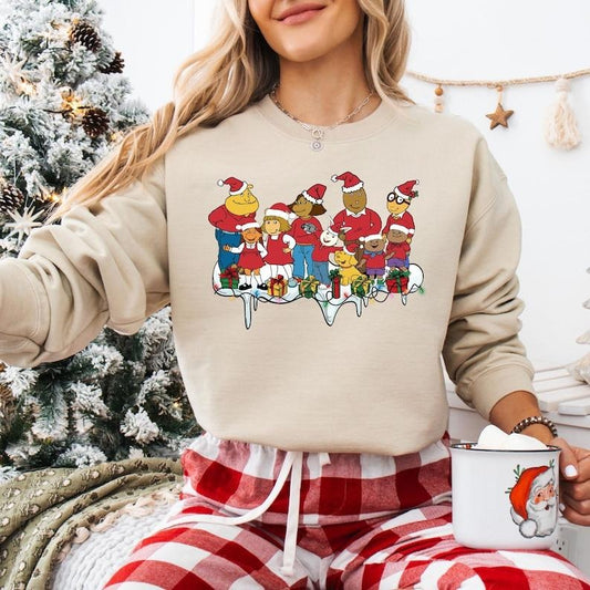 Arthur And Friends Shirt, Arthur's Perfect Christmas Sweatshirt, Arthur TV Show Christmas T-shirt, DW Christmas Hoodies, Merry Christmas