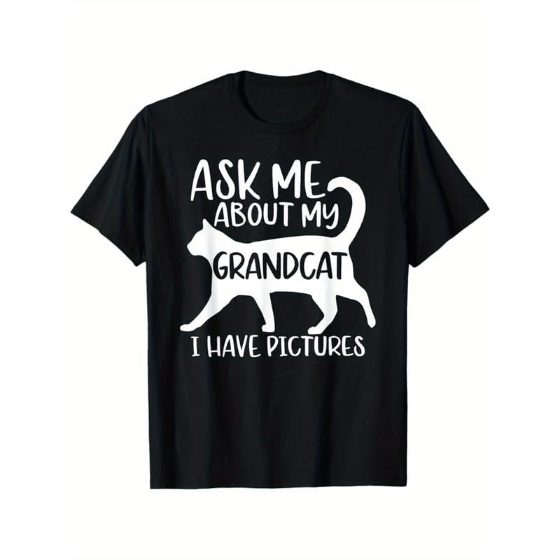 Ask Me About My Grandcat Grandma Granddad Cat Dad Pet Love T-Shirt  made in usa Hoodie, Sweatshirt | DripVista.com