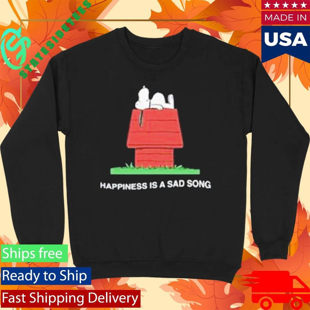 Assc X Peanuts Happiness Is A Sad Song Shirt