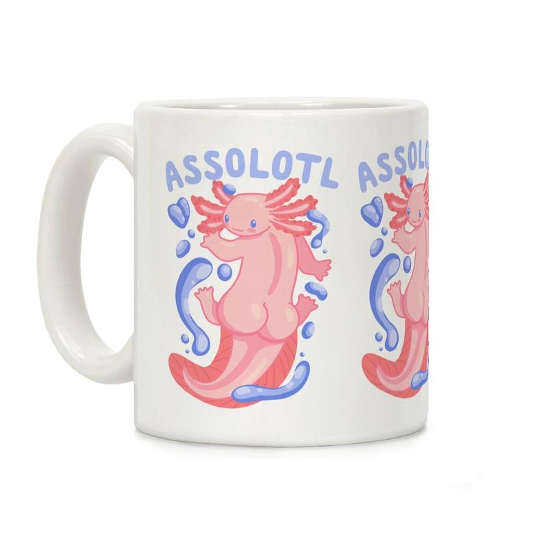 Assolotl Coffee Mug, Graphic Tees, Funny Coffee Mug Gift