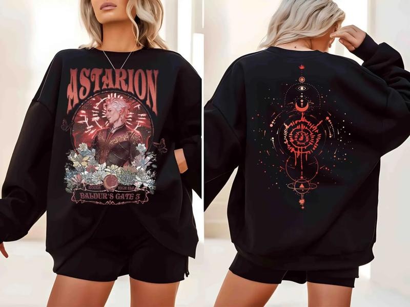 Astarion Baldur's Gate Vintage Sweatshirt, Astarion Baldur's Gate 3 Sweatshirt, Astarion Bulders, Astarion High Elf T-Shirt, Astarion T-Shirt Gift